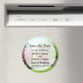 Reihe blühender Bäume Save the Date Magnet (In Situ (Geschirrspüler))