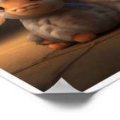 Reihe der Barnyard Friends - Niedliches Kaninchen  Poster (Ecke)