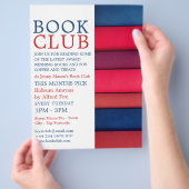 Reihe der Bücher, Buchklubwerbung Flyer (Hand)