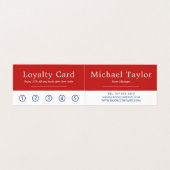 Reihe der Bücher, Buchladen Detaillierte Loyalität Visitenkarten (Innenseite Aufgefaltet)
