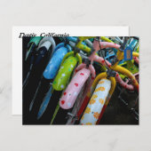 Reihe der Fahrräder Postkarte (Vorne/Hinten)