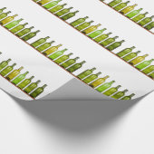 Reihe der Flaschen Geschenkpapier (Ecke)