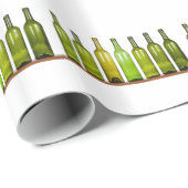 Reihe der Flaschen Geschenkpapier (Rolleneckpunkt)