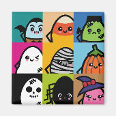 Reihe der grauen Eier - Halloween Magnet (Vorne)