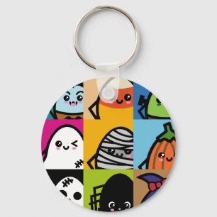 Reihe der grauen Eier - Halloween Schlüsselanhänger