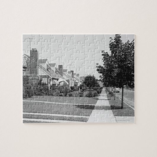 Reihe der Häuser Puzzle (Horizontal)