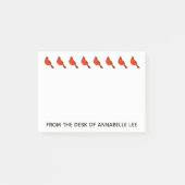 Reihe der Kardinäle personifizieren Post-it Klebezettel (Vorderseite)