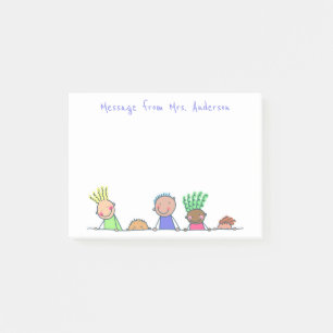 Reihe der Kinder personalisieren Post-it-Notes Post-it Klebezettel