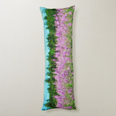 Reihe der Lavendel-Lupinen Seitenschläferkissen (Rückseite (Vertikal))