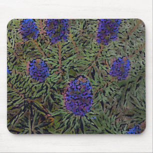 Reihe der Lavendel Mousepad