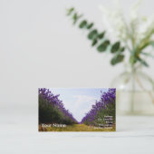 Reihe der Lavendel-Visitenkarte Visitenkarte (Stehend Vorderseite)