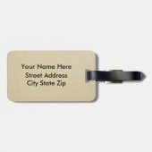 Reihe der Muscheln Gepäckanhänger (Rückseite horizontal)