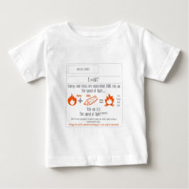 Reihe der Physik-E = mc2 Baby T-shirt