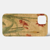 Reihe der roten Amaryllis Case-Mate iPhone Hülle (Rückseite (Horizontal))