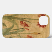 Reihe der roten Amaryllis Case-Mate iPhone Hülle (Rückseite (Horizontal))