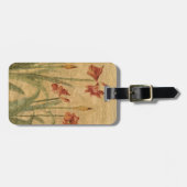 Reihe der roten Amaryllis Gepäckanhänger (Vorderseite horizontal)