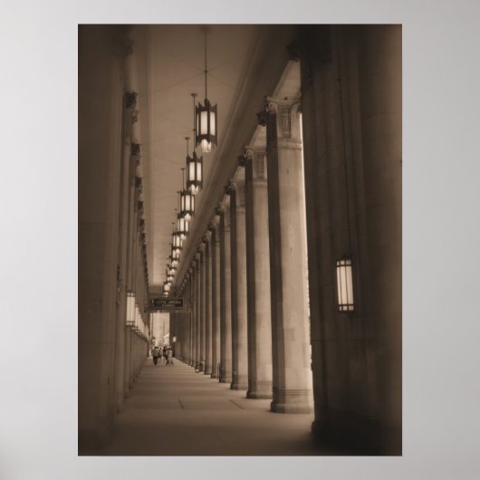 Reihe der Säulen - Bürgeroper - Chicago Poster (Vorne)