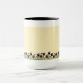 Reihe der Stiefmütterchen-Tasse Tasse (Zentrum)