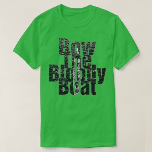 Reihe des blutigen Bootes T-Shirt (Design vorne)