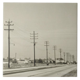 Reihe des Stroms Polen Fliese