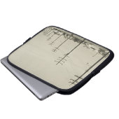 Reihe des Stroms Polen Laptopschutzhülle (Vorne Knopf)