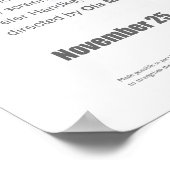 REIHE DES VERSUCHS 2 POSTER (Ecke)