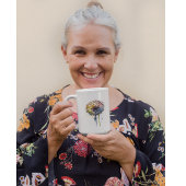 Reihe farbenfroher Aquarellleuchter Kaffeetasse