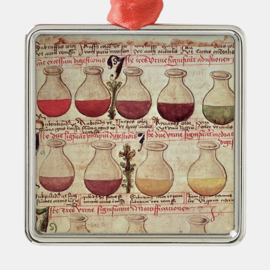 Reihe Flagons für Urinanalyse Silbernes Ornament (Vorne)