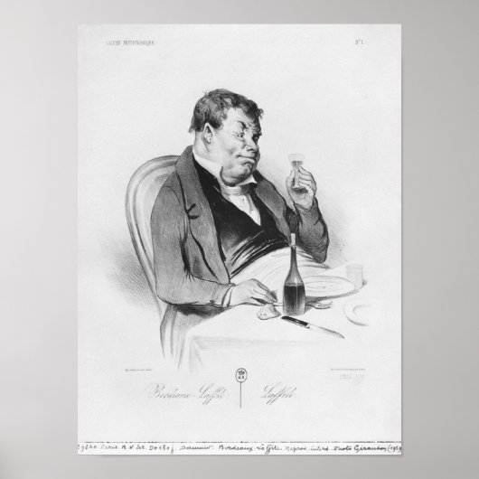 Reihe "Galerie physionomique", Bordeaux Poster (Vorne)