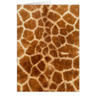 Reihe Giraffe Fur Wildlife Cards