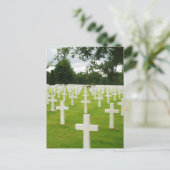 Reihe "Headstones" Arlington National Friedhof Postkarte (Stehend Vorderseite)