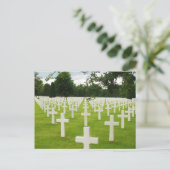 Reihe "Headstones" Arlington National Friedhof Postkarte (Stehend Vorderseite)