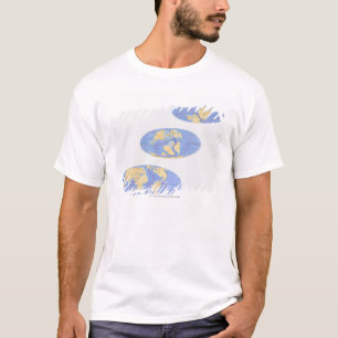 Reihe Illustrationen von Erde T-Shirt