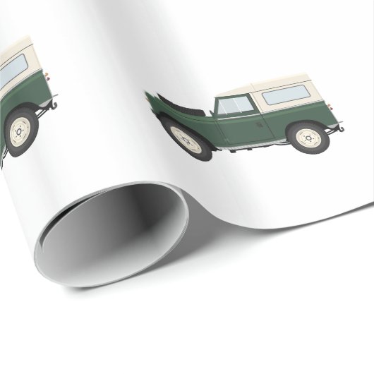 Reihe Land Rover-Packpapier- Geschenkpapier (Rolleneckpunkt)