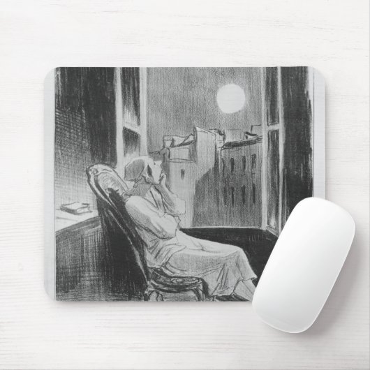 Reihe "Les Bas-Blau", O-Mond Mousepad (Mit Mouse)
