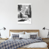Reihe "Les Bas-Bleus", O Moon Leinwanddruck (Insitu (Schlafzimmer))
