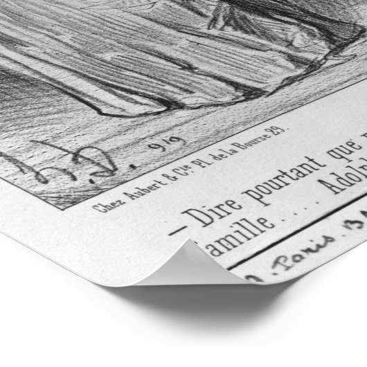 Reihe "Les Bons Bourgeois" Poster (Ecke)