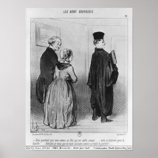 Reihe "Les Bons Bourgeois" Poster (Vorne)