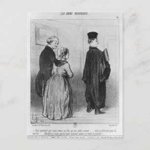 Reihe "Les Bons Bourgeois" Postkarte