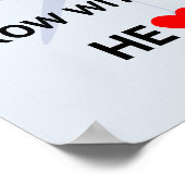 Reihe mit Herzsport Poster (Ecke)