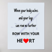 Reihe mit Herzsport Poster (Vorne)