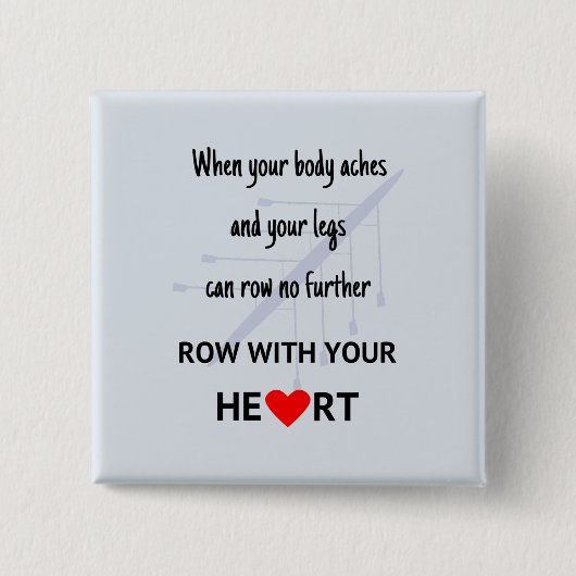 Reihe mit Ihrer Herzmotivation Button (Vorderseite)