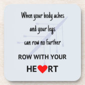 Reihe mit motivierend Herzen Untersetzer (Vorderseite)