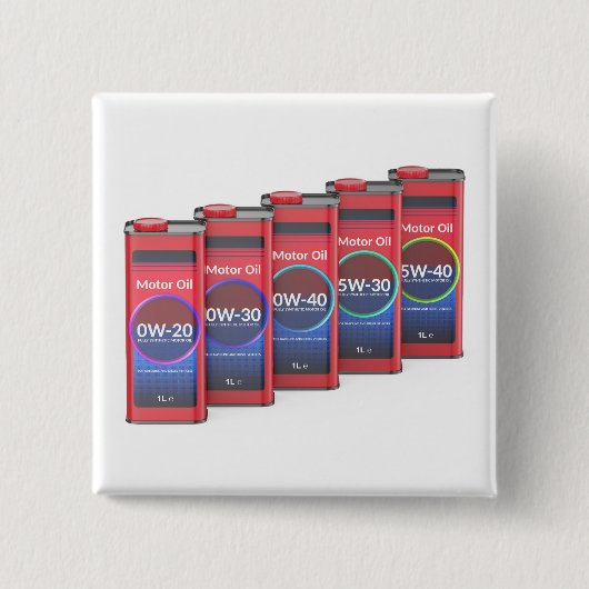 Reihe mit unterschiedlichen Motorölen Button (Vorderseite)