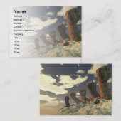 Reihe o Fäuste Visitenkarte (Vorne/Hinten)