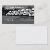 Reihe oder Flotte großer Lastkraftwagen Visitenkarte (Vorne/Hinten)