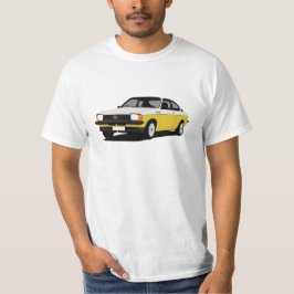 Reihe Opels Kadett GT/E. c. - weiß-gelb T-Shirt