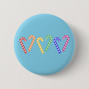Reihe Regenbogen-Zuckerhut Button