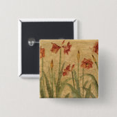Reihe roter Amaryllis Button (Vorne & Hinten)
