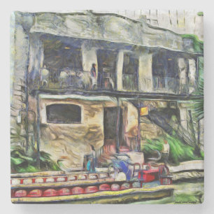 Reihe San Antonio Riverwalk Steinuntersetzer